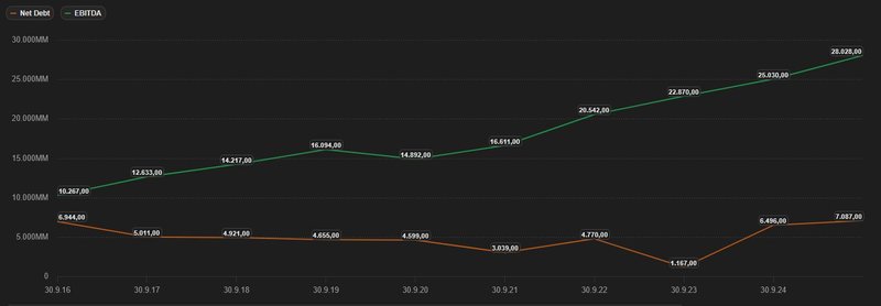 Nettoschulden EBITDA_Visa